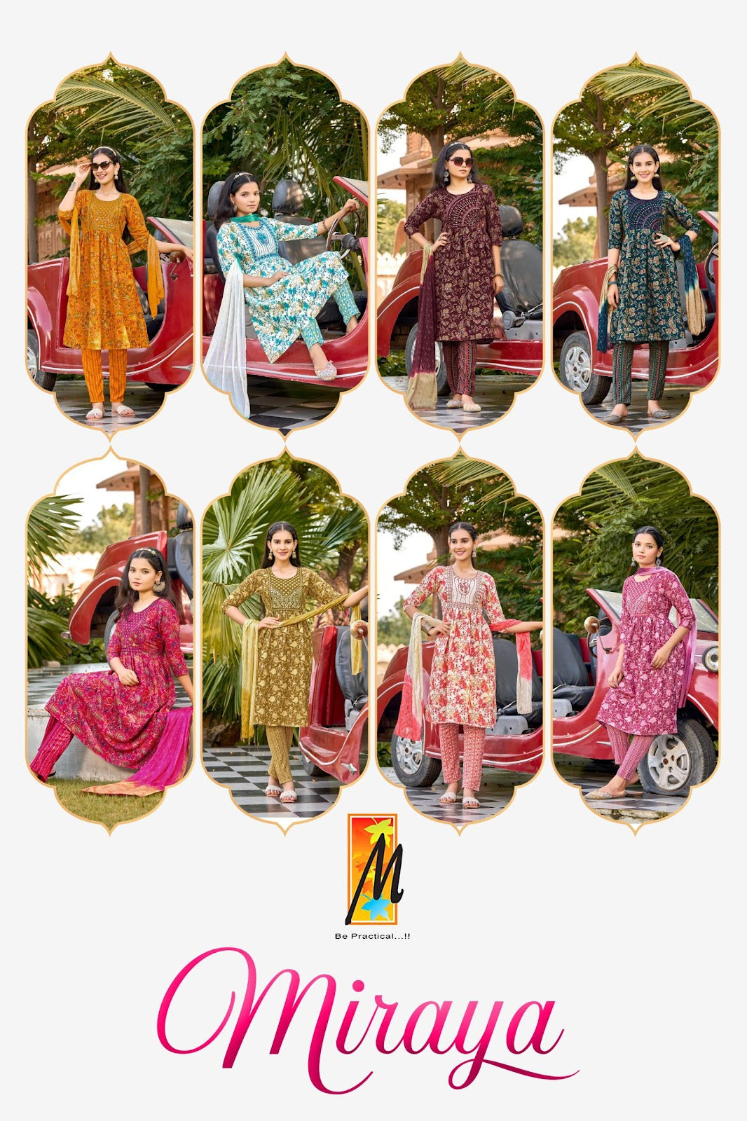 Miraya Master Capsule Foil Girls Readymade Pant Suits Wholesale Rate
