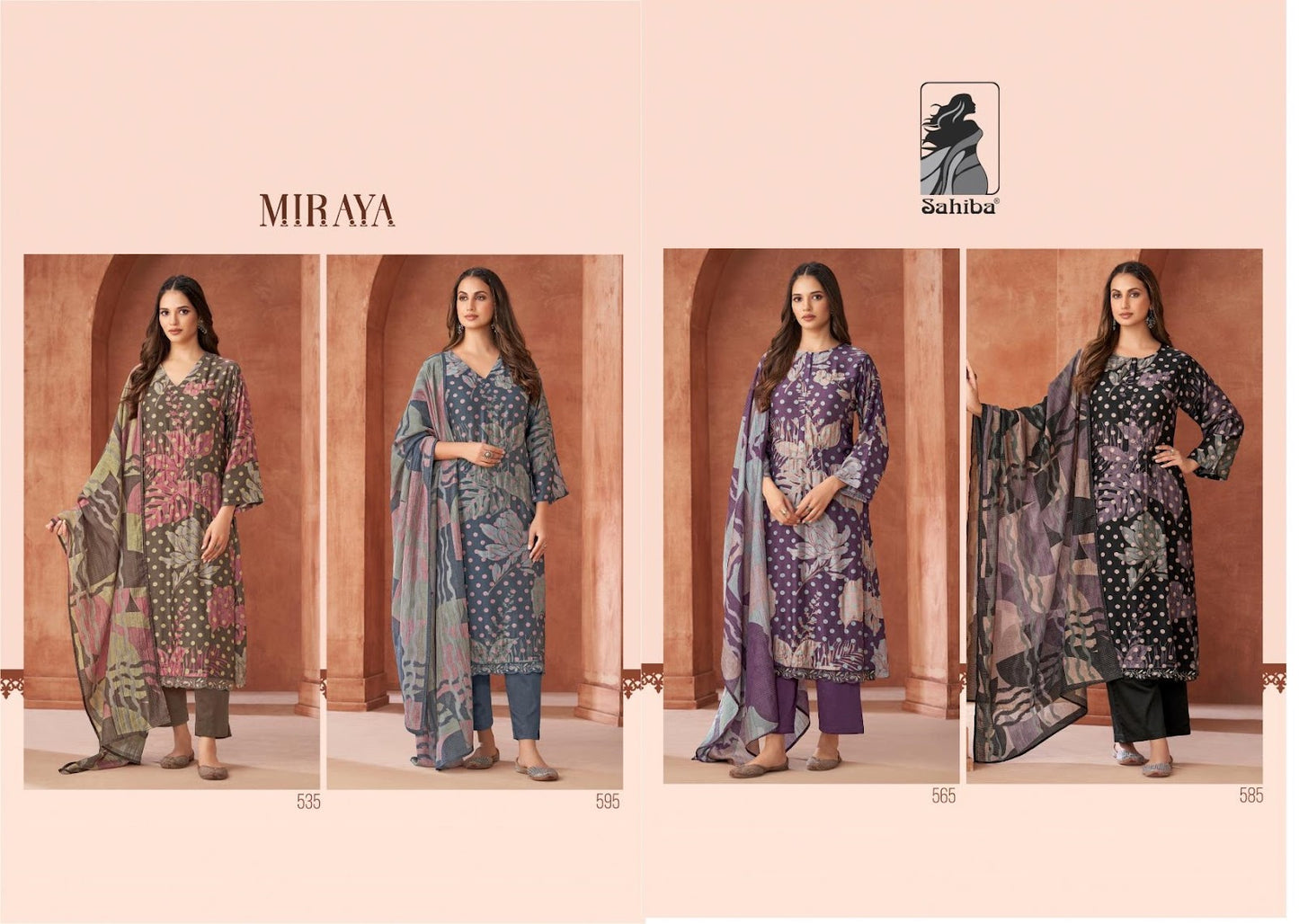 Miraya Sahiba Muslin Silk Pant Style Suits Supplier Ahmedabad