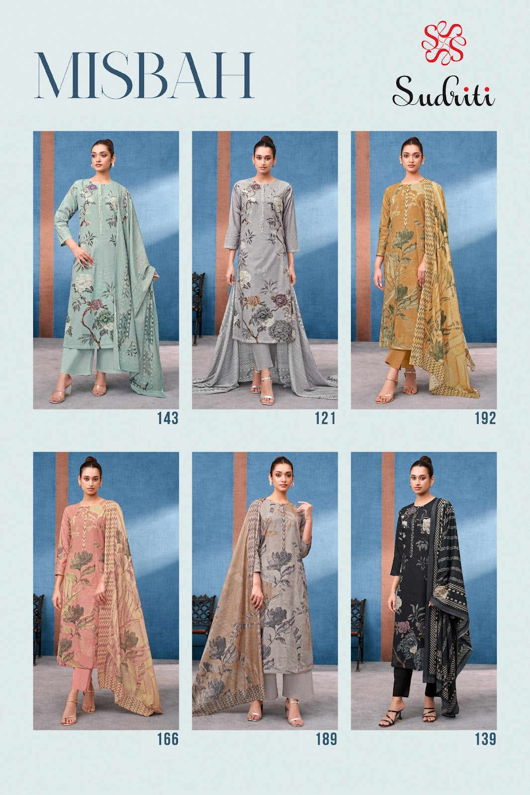 Misbah Sudriti Sahiba Pure Cotton Pant Style Suits Wholesaler Ahmedabad