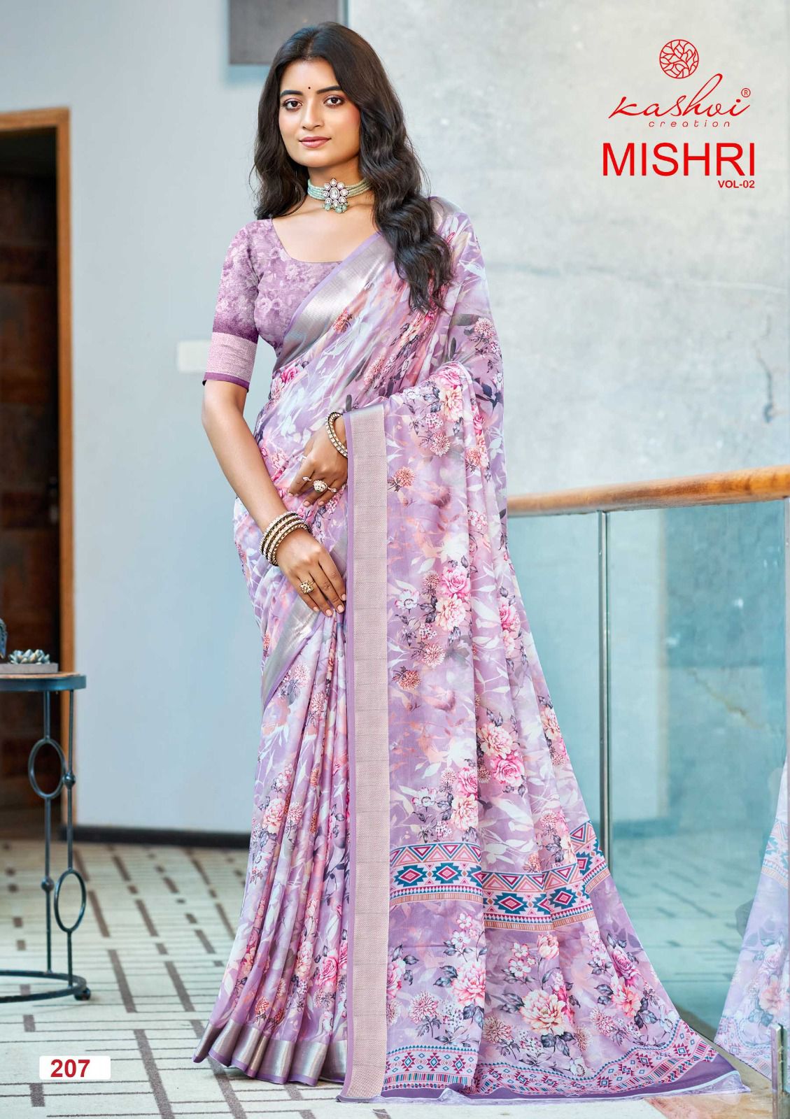 Mishri Vol 2 Kashvi Creation Dull Moss Sarees Supplier India