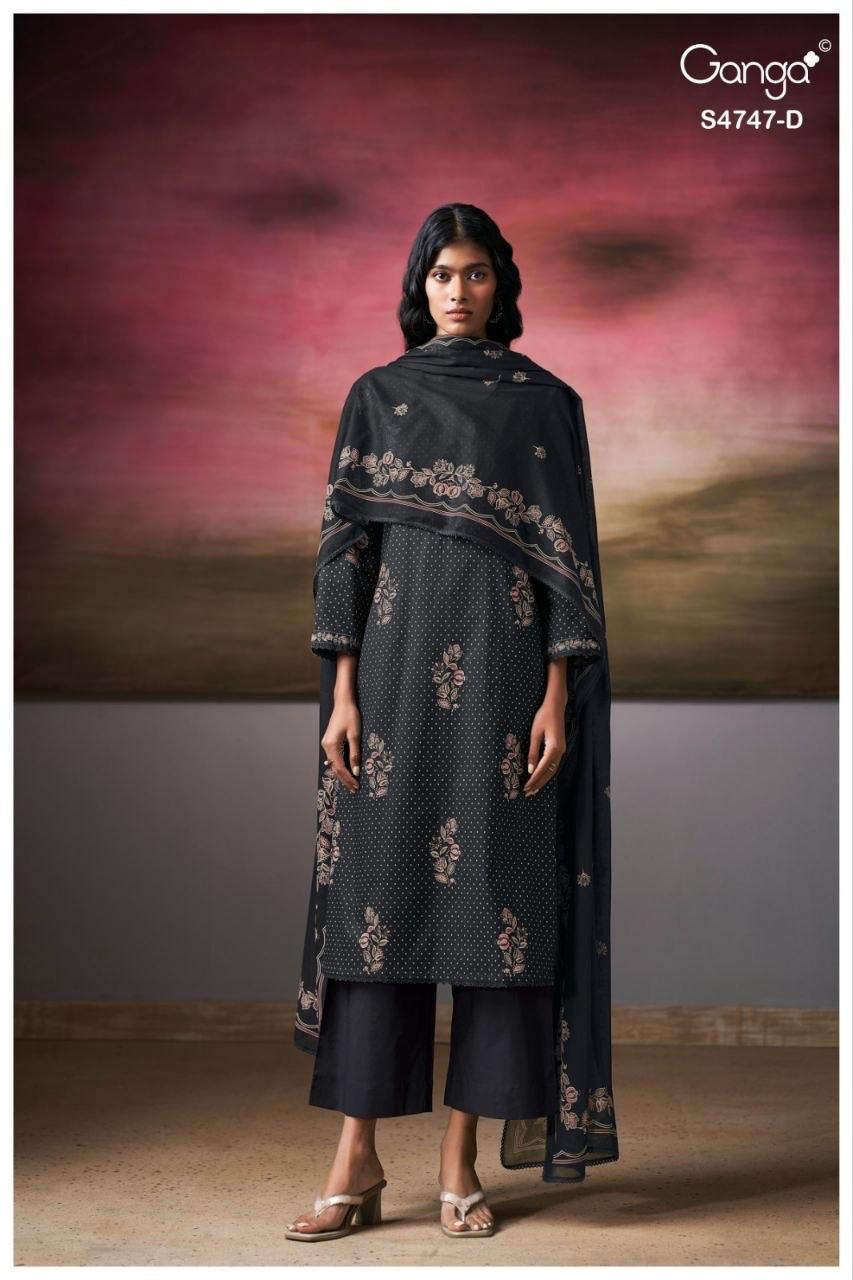 Mishvya S4747 Ganga Cotton Pant Style Suits Supplier Gujarat