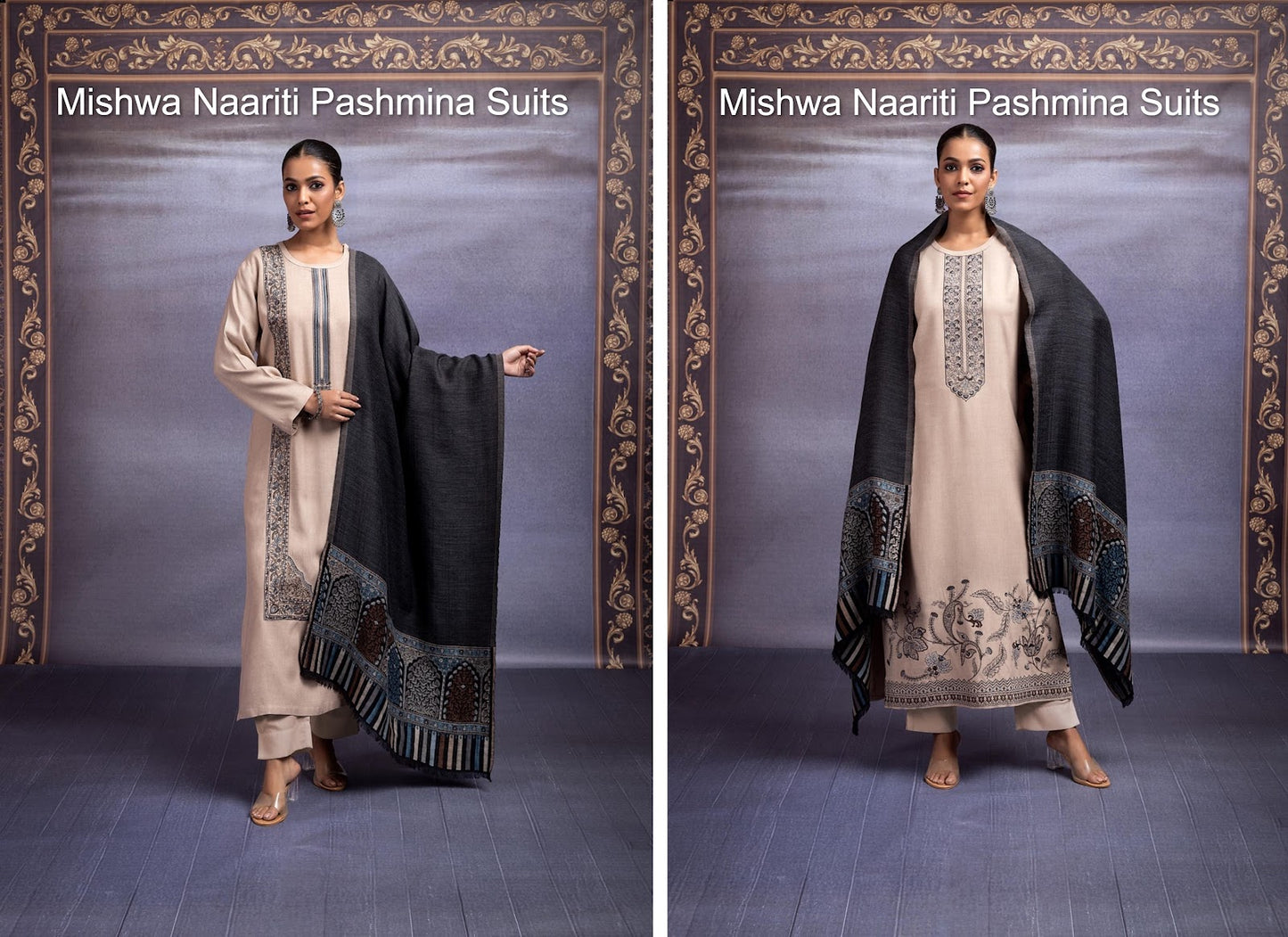 Mishwa Naariti Pashmina Suits Wholesale Price