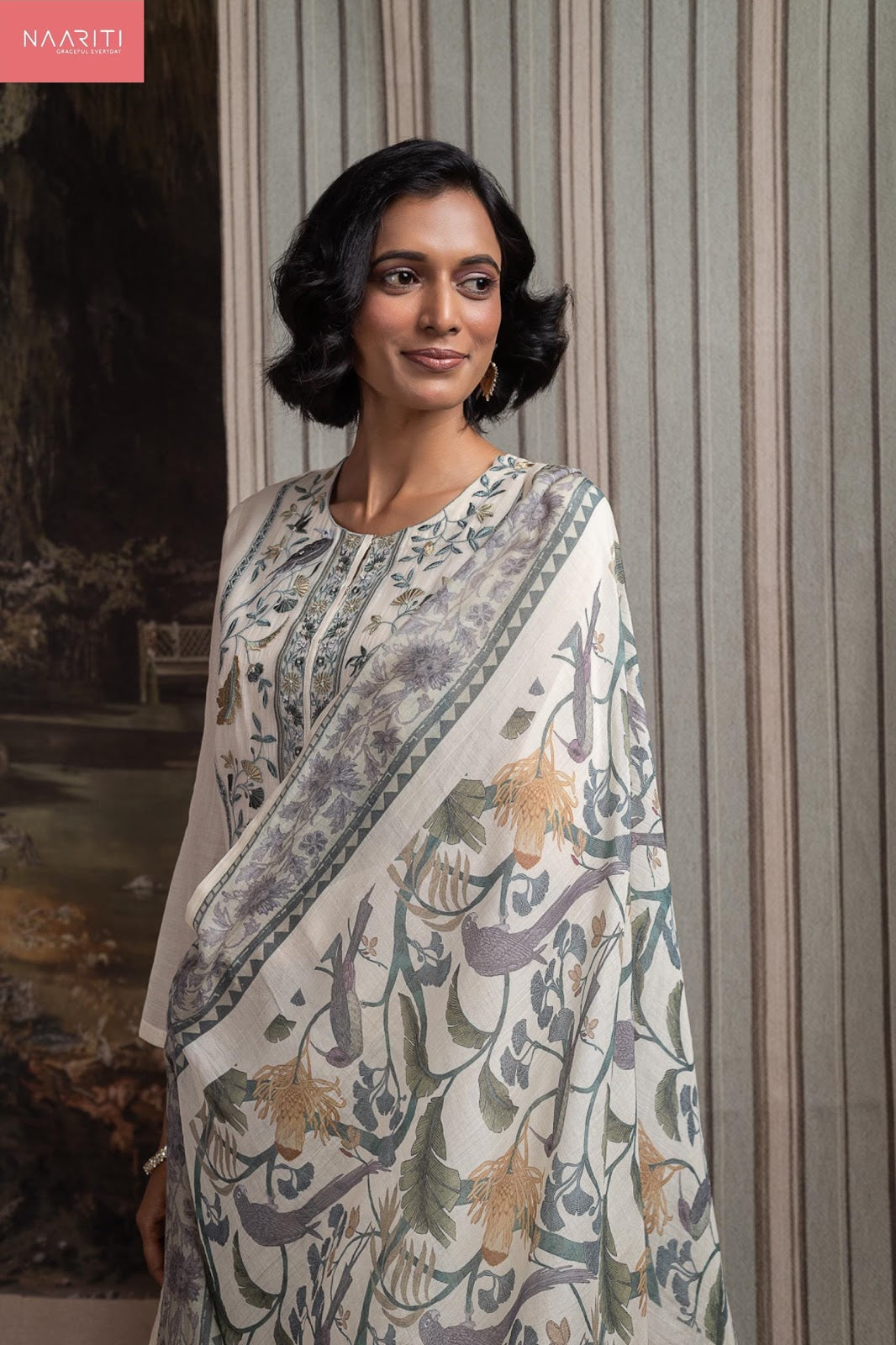 Miski Naariti Mul Chanderi Pant Style Suits Wholesale Rate
