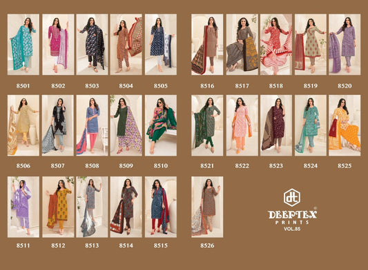 Miss India Vol 85 Deeptex Prints Cotton Cotton Dress Material