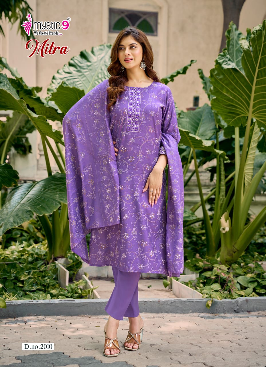 Mitra Vol 2 Mystic 9 Vertican Readymade Pant Style Suits Wholesale Price