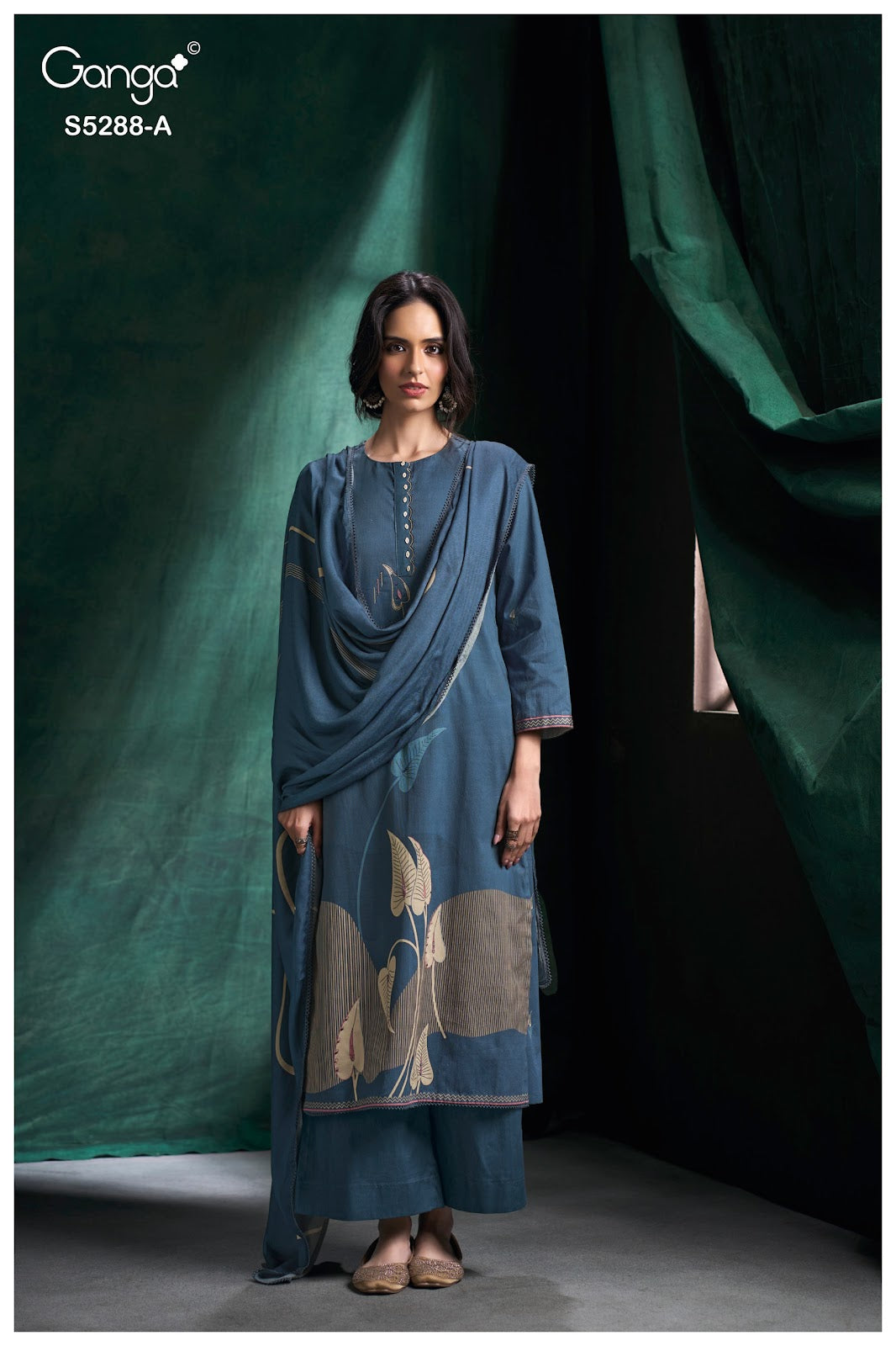 Mivisha S5288 Ganga Corduroy Plazzo Style Suits Supplier Gujarat