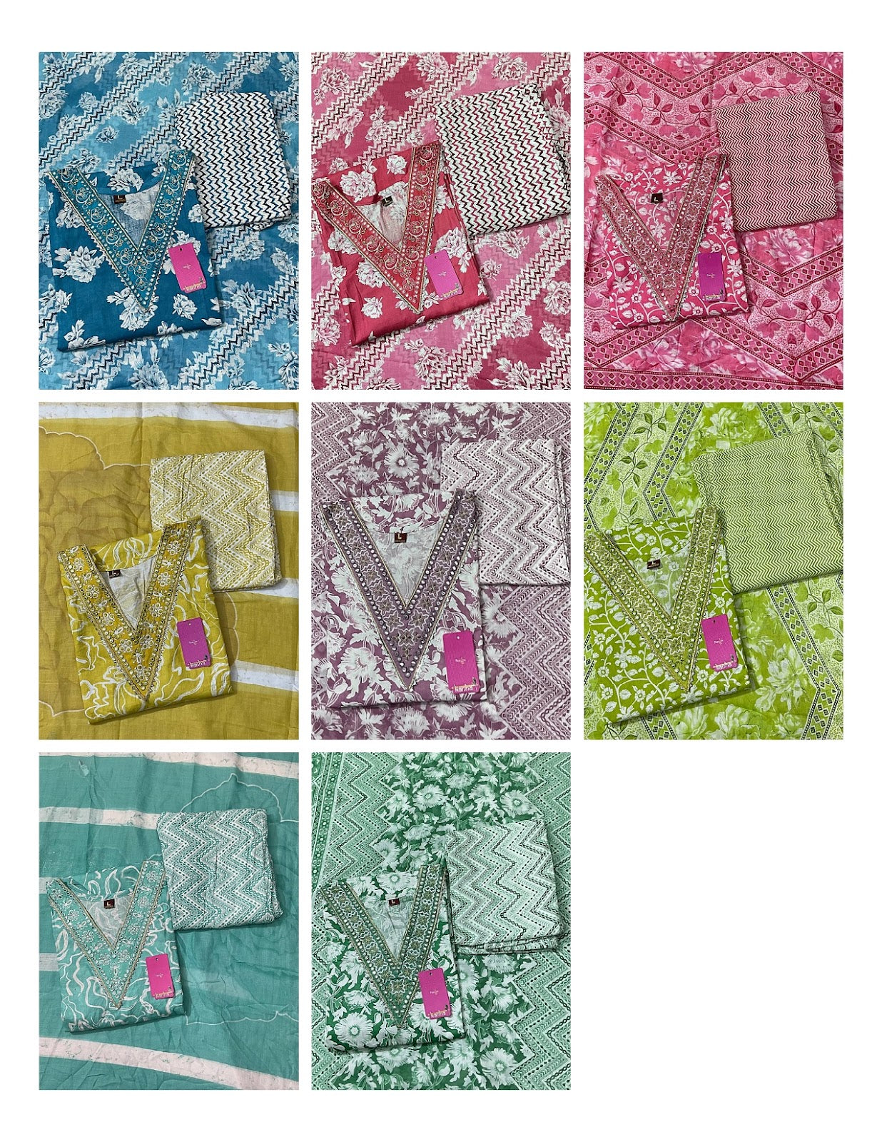 Mivya 140525 Kanha Readymade Cotton Pant Suits Exporter India