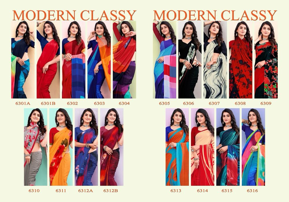 Modern Classy Sushma Crape Sarees Wholesale