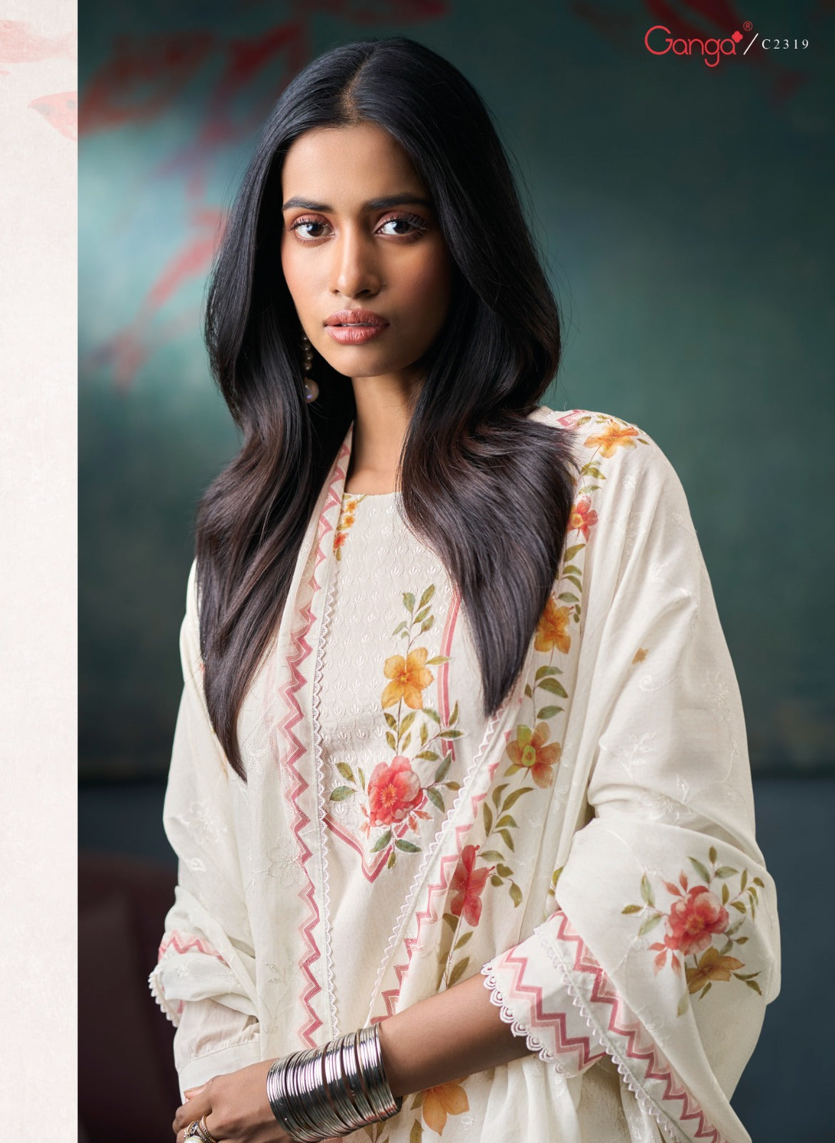 Moh Ganga Cotton Pant Style Suits Exporter India