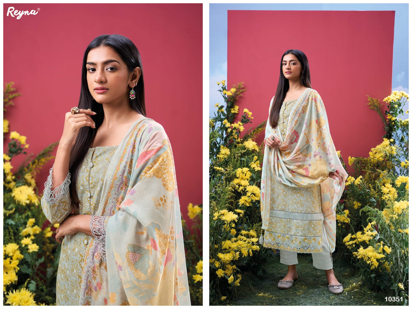 Moh Reyna Cotton Pant Style Suits Supplier Ahmedabad