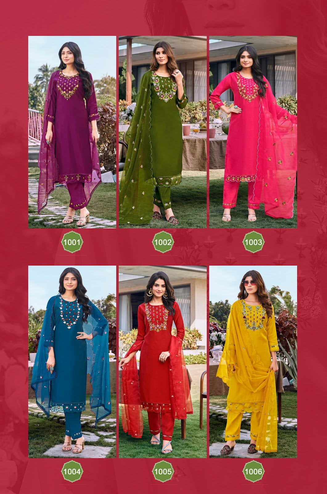 Mohey Vol 2 Ossm Roman Silk Readymade Pant Style Suits