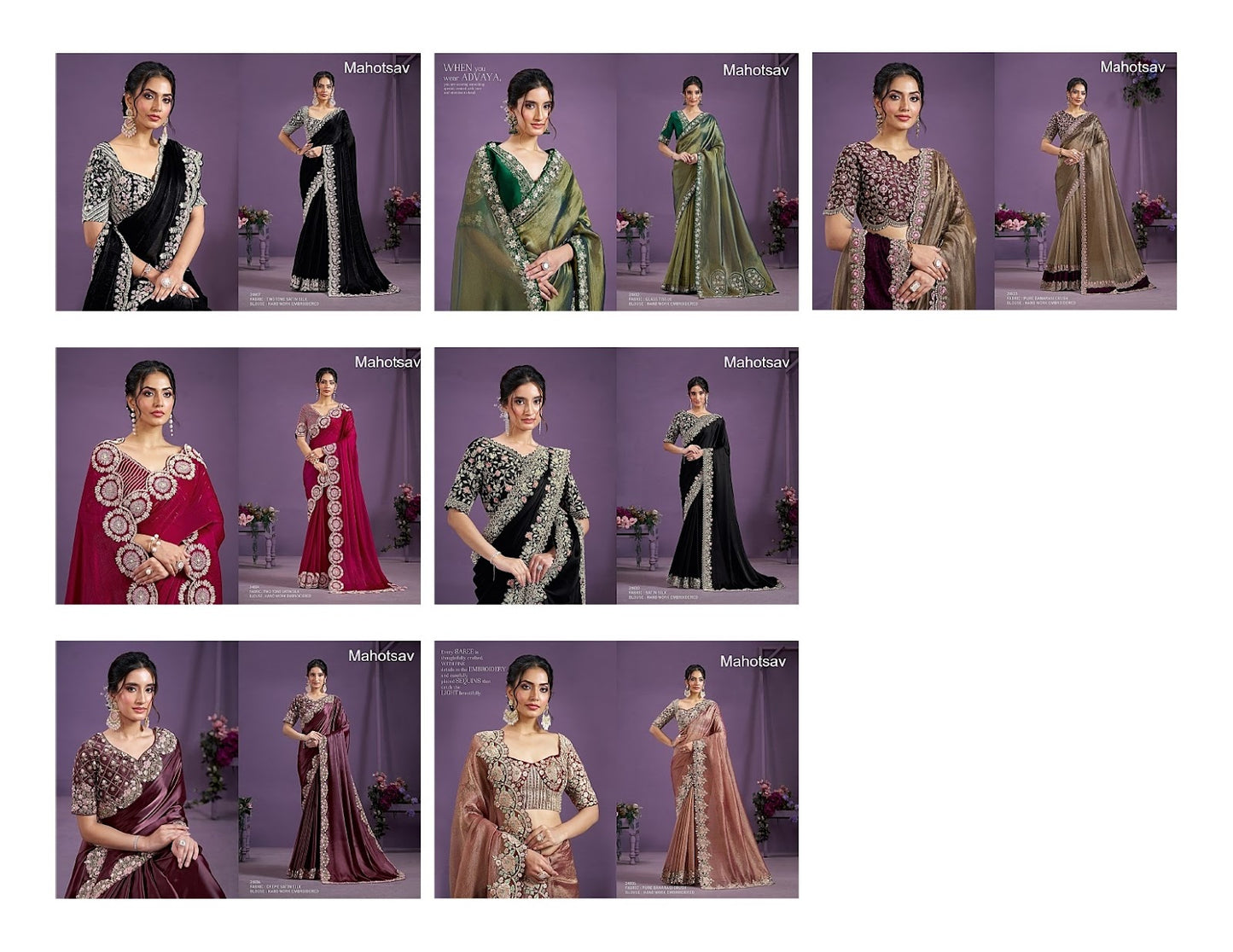 Mohmanthan 24800 Advaya Mahotsav Sarees Manufacturer Gujarat