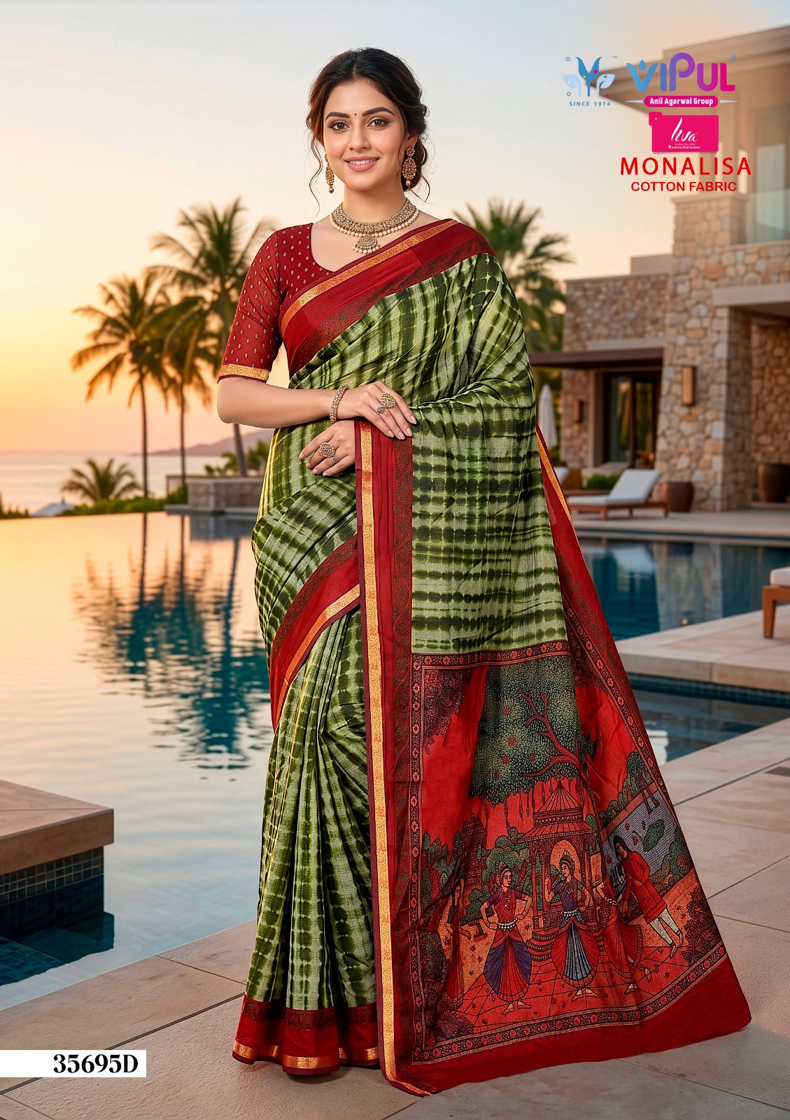 Monalisa 35695 Vipul Sarees Wholesale