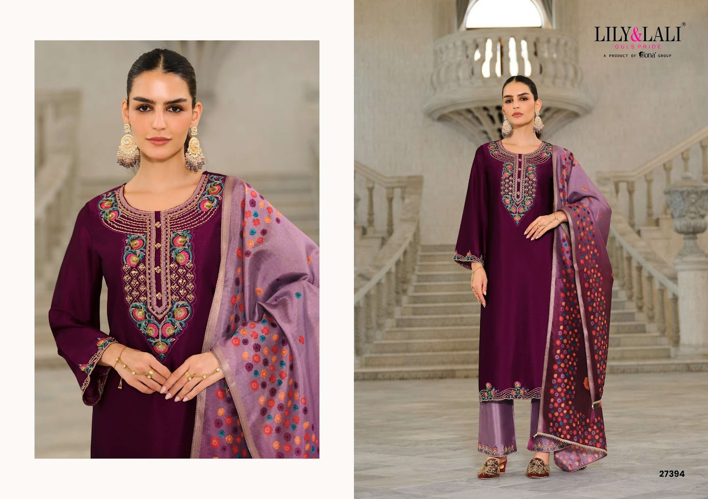 Monica Lily Lali Silk Readymade Pant Style Suits Wholesale Price