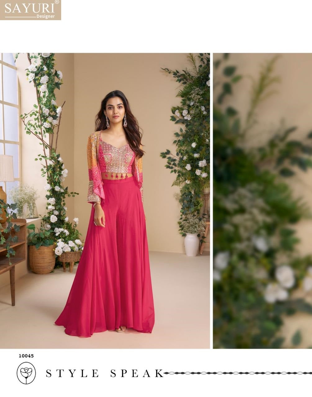 Moon Sayuri Chinon Indo Western Pair Wholesale Rate