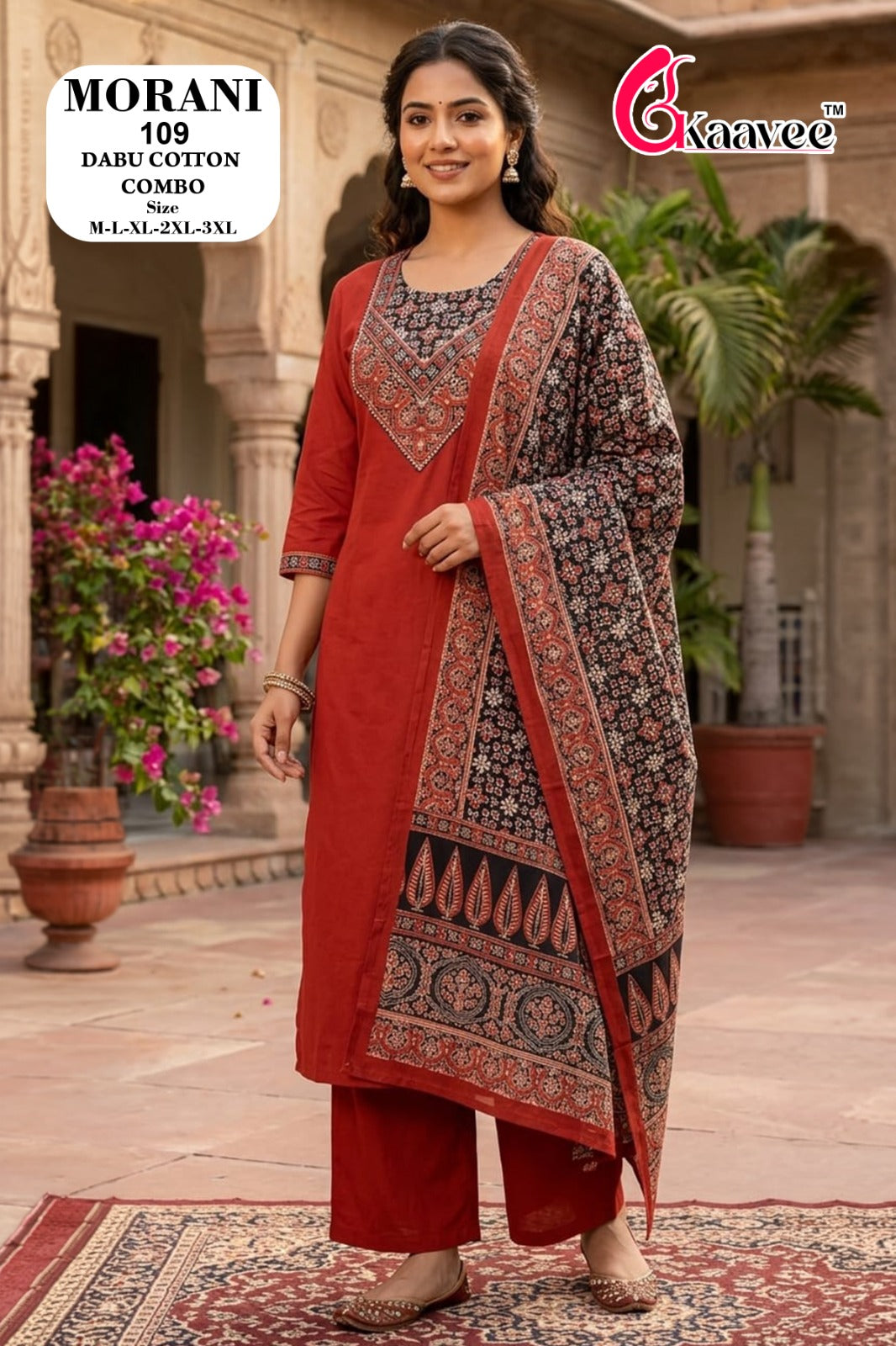 Morani Kaavee Cotton Readymade Plazzo Style Suits Supplier Gujarat