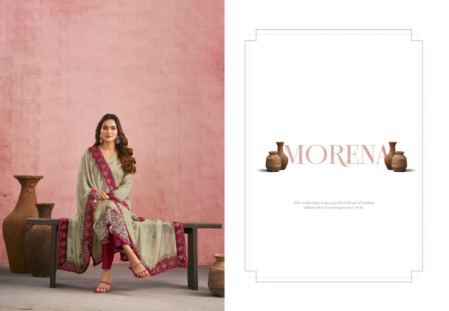 Morena Simar Pure Viscose Pant Style Suits Wholesaler Ahmedabad