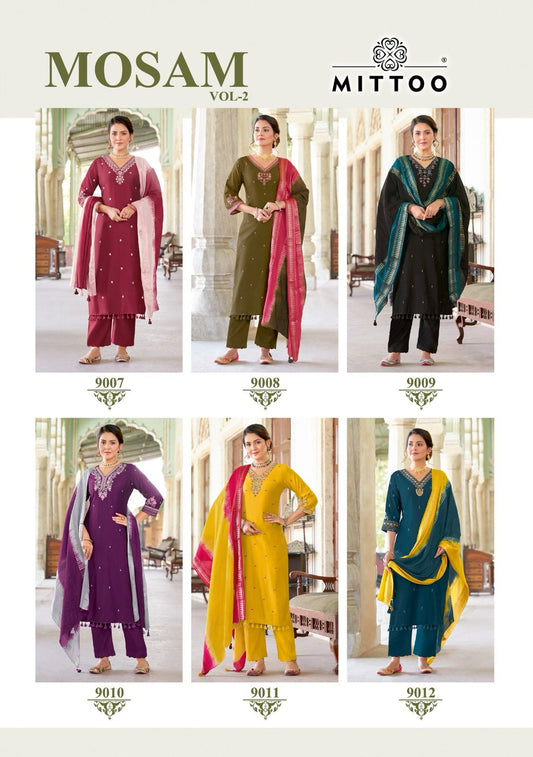 Mosam Vol 2 Mittoo Viscose Weaving Readymade Pant Style Suits