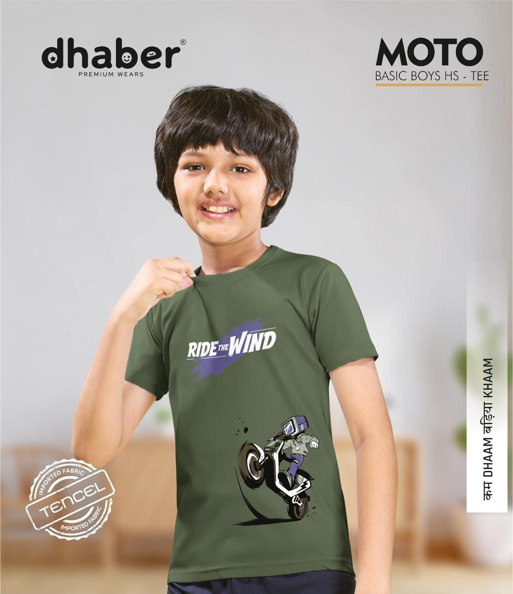 Moto Dhaber Tencil Boys Tshirt Wholesale