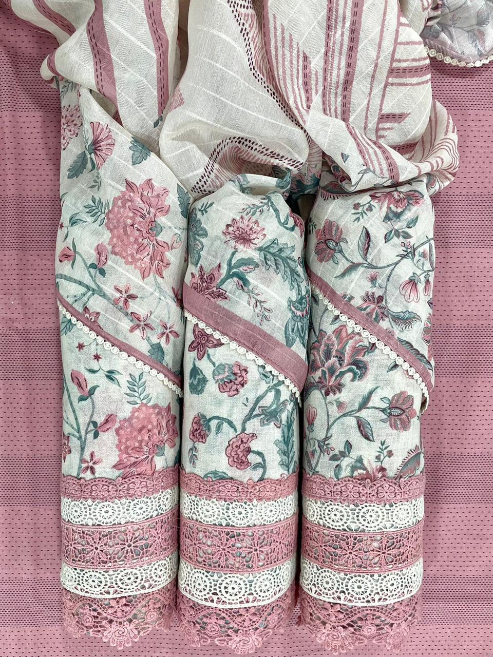 Moza Naariti Linen Pant Style Suits Exporter Gujarat