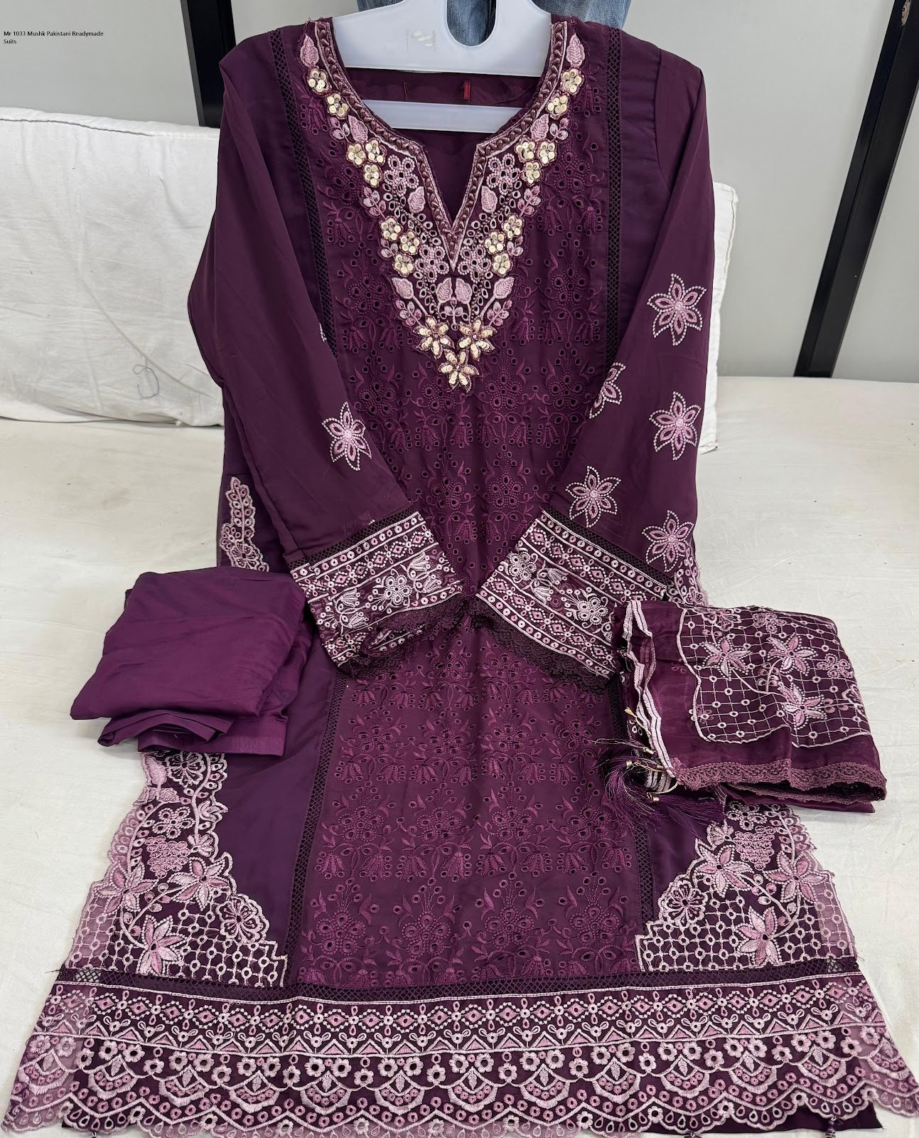 Mr 1033 Mushk Organza Pakistani Readymade Suits Supplier India