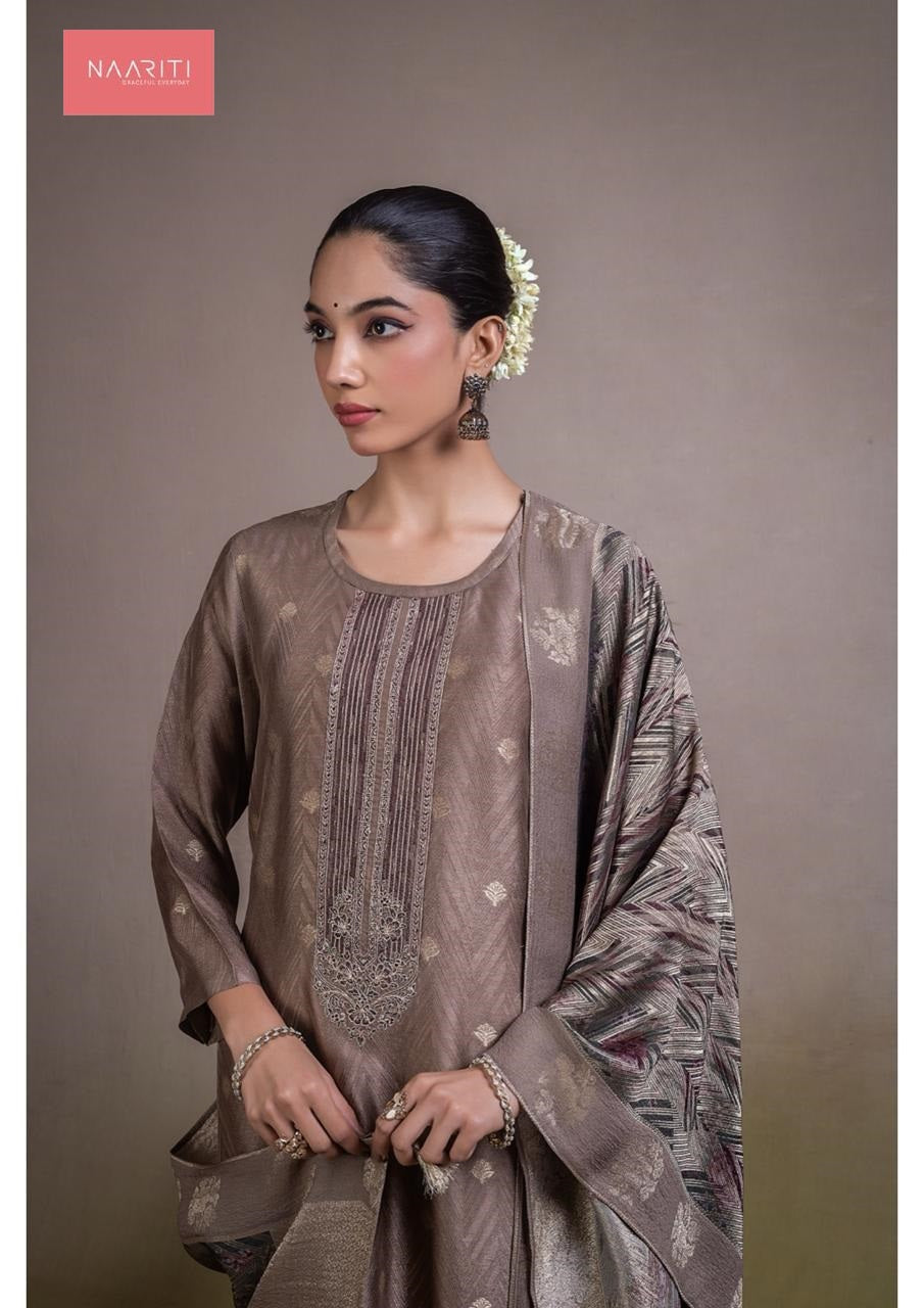 Mugda Naariti Silk Jacquard Pant Style Suits Wholesale Rate