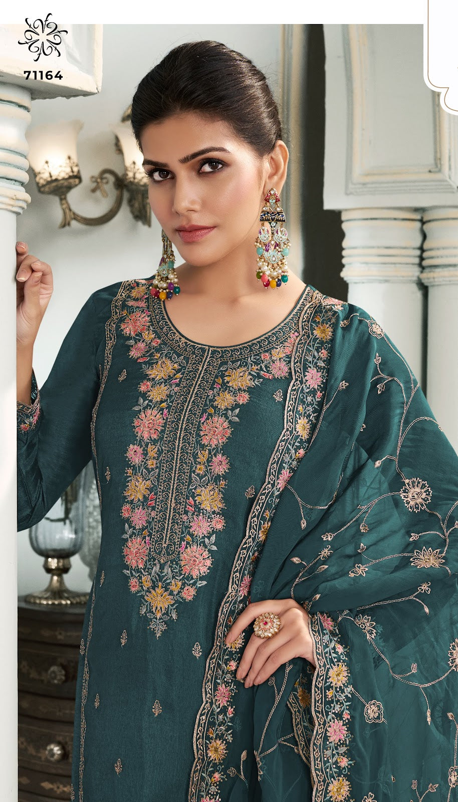 Multy Kuleesh Vinay Fashion Llp Silk Pant Style Suits Wholesale Rate