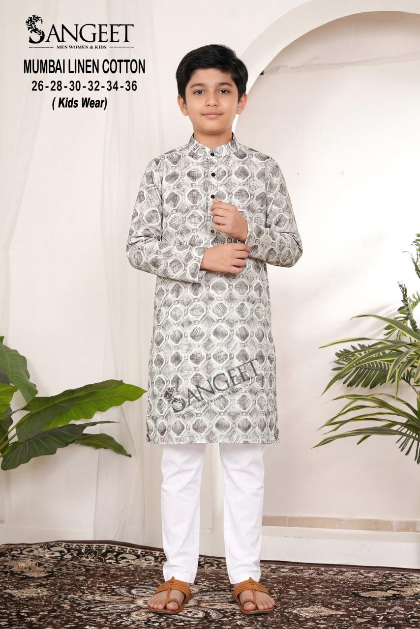 Mumbai Linen Cotton Sangeet Rayon Boys Kurta Manufacturer India