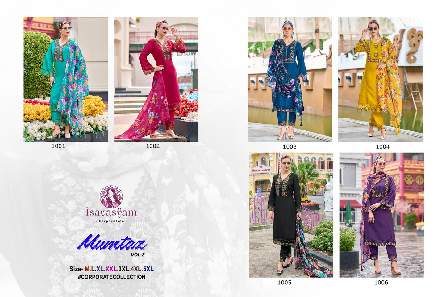 Mumtaz Vol 2 Isavasyam Roman Silk Readymade Pant Style Suits Exporter Gujarat