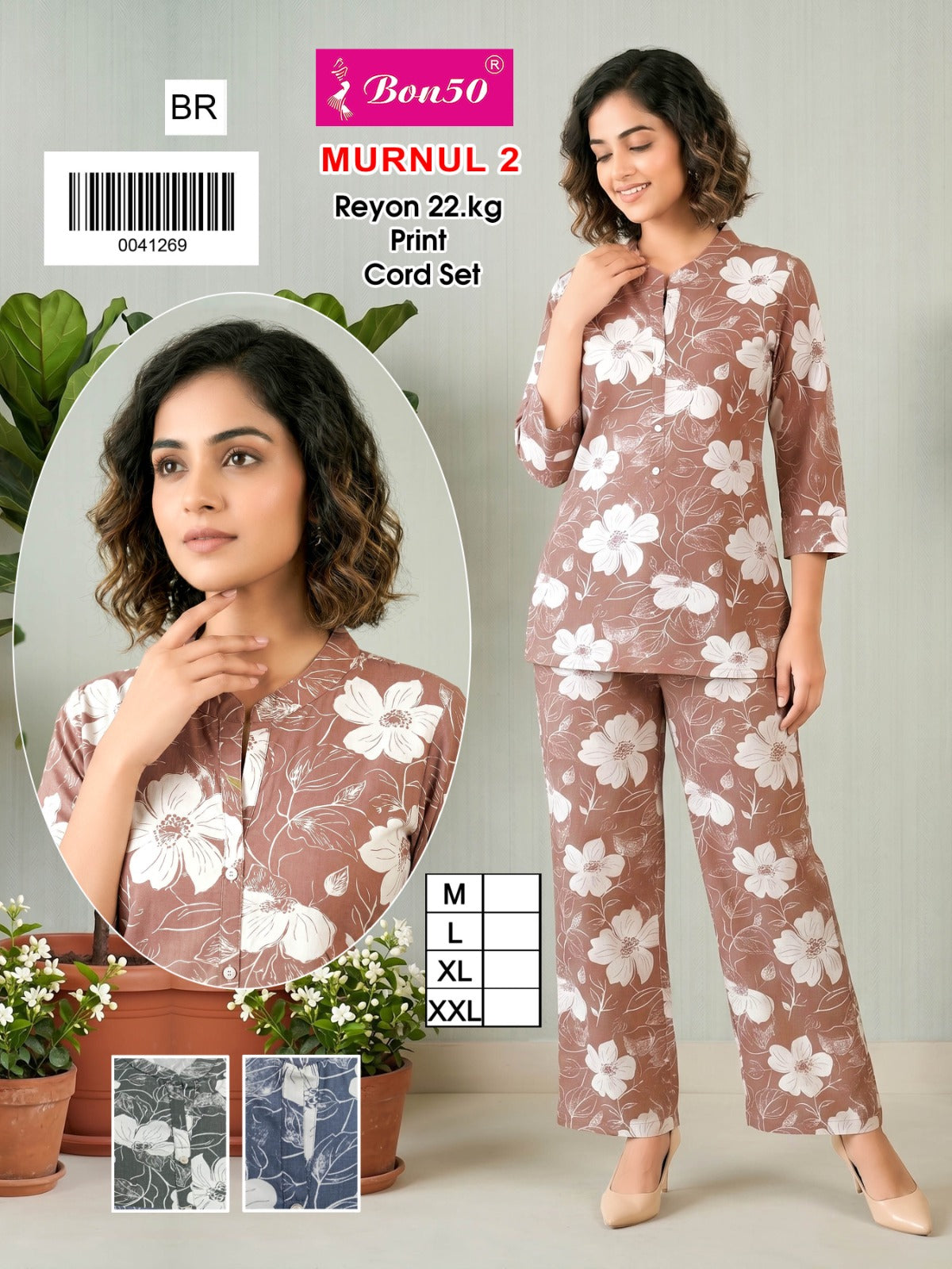 Murnul Bon50 Rayon 22Kg Co Ord Set Supplier India