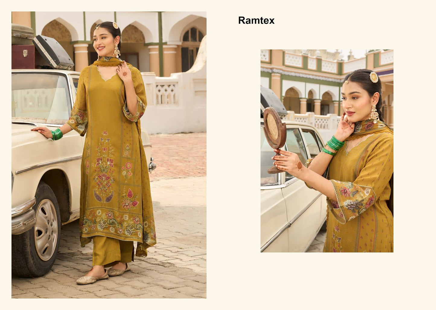 Musafir Ramtex Georgette Pant Style Suits Exporter