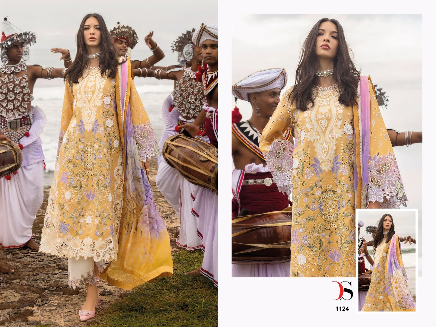 Mushq 25 Deepsy Cotton Pakistani Patch Work Suits Wholesaler Gujarat