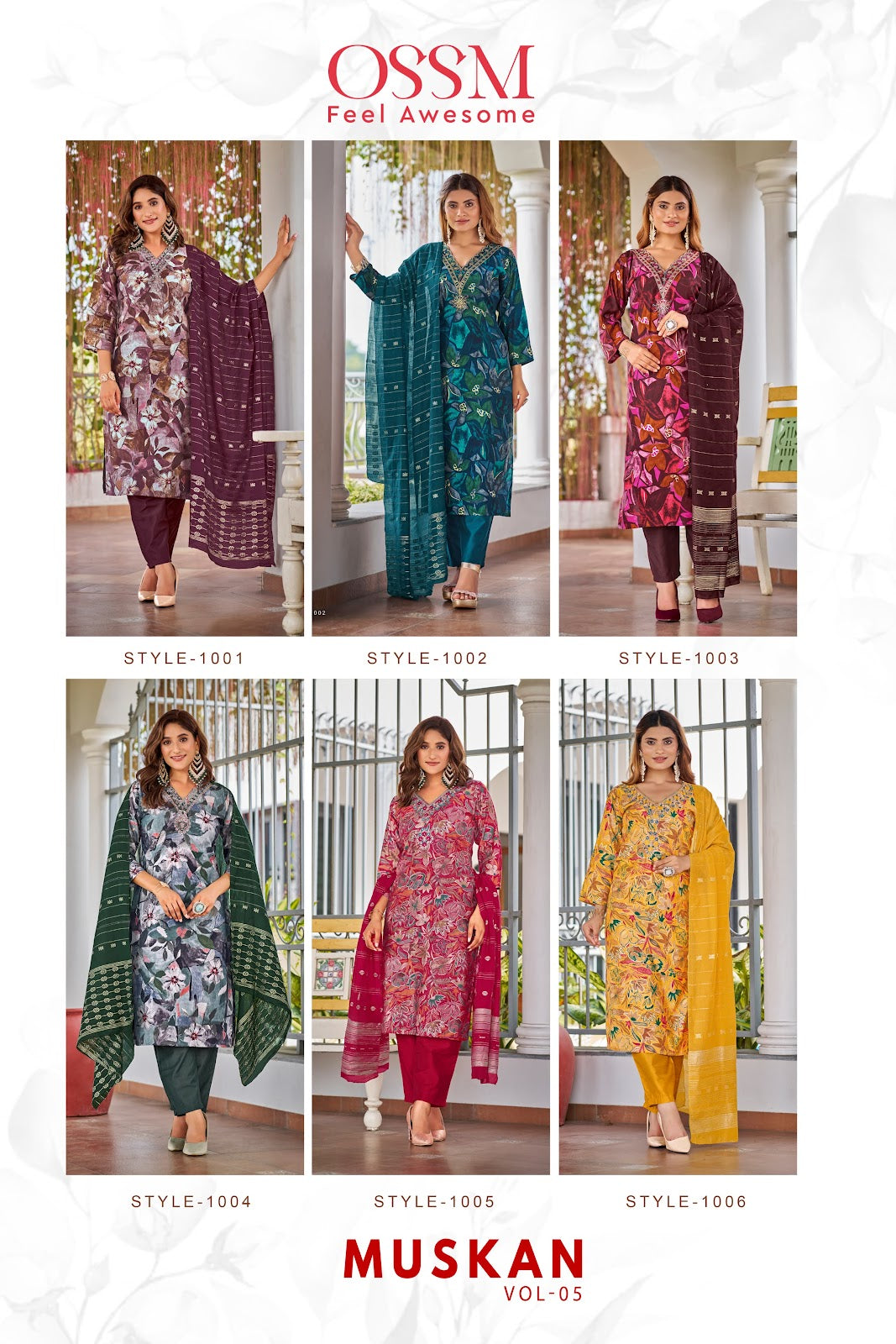 Muskan Vol 5 Ossm Chanderi Modal Readymade Pant Style Suits Exporter Gujarat