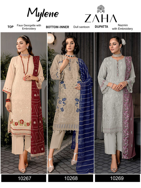 Mylene Vol 1 Zaha Georgette Pakistani Salwar Suits