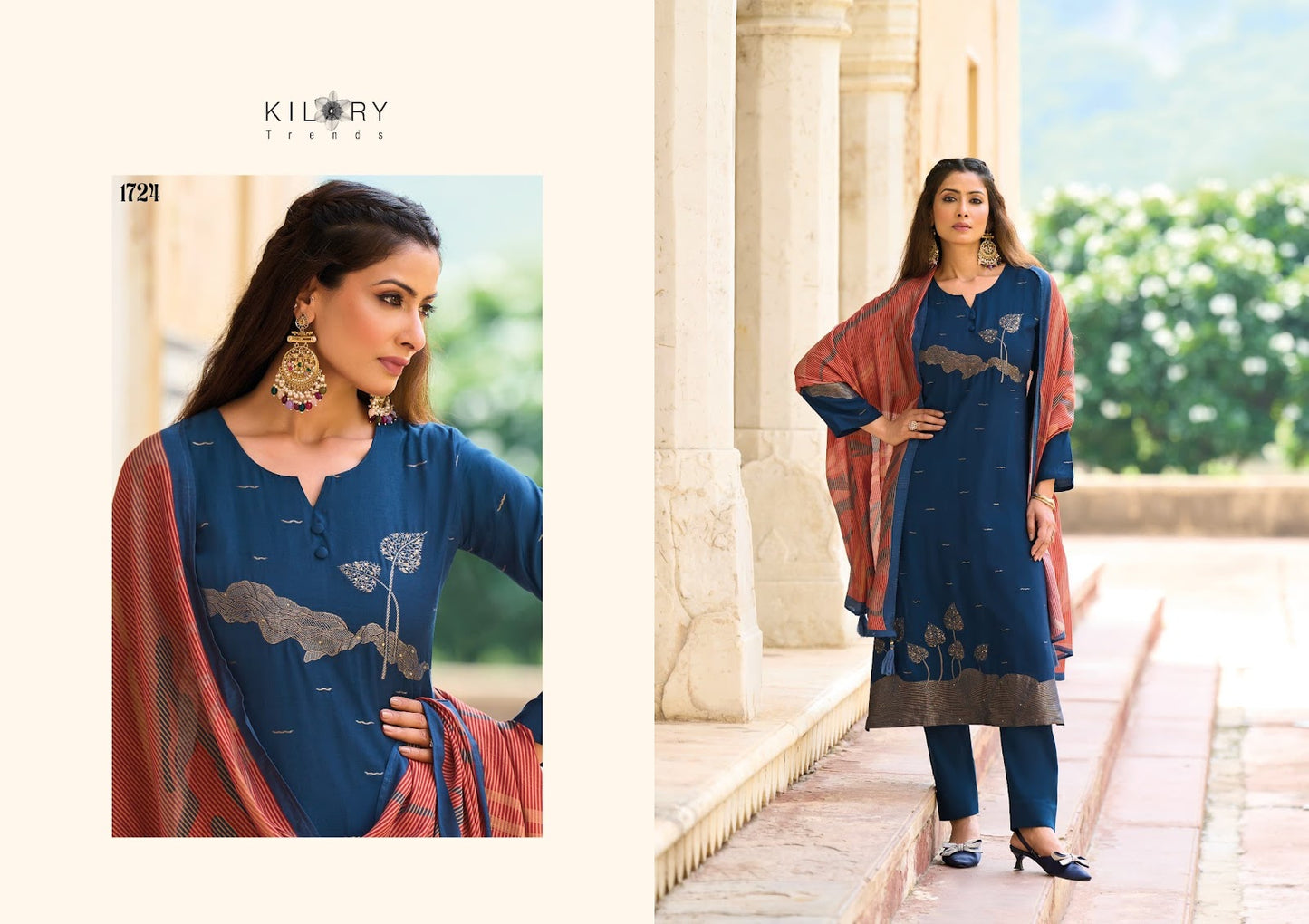 Myra Kilory Pure Muslin Pant Style Suits Manufacturer Gujarat