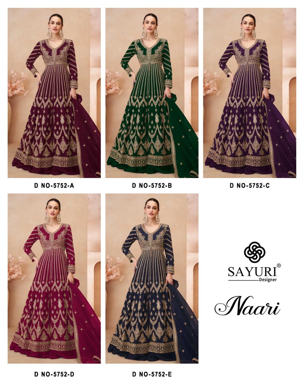 Naari Sayuri Chinon Silk Readymade Skirt Style Suits Wholesale Price
