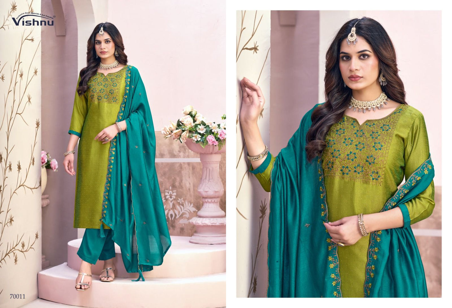 Naaria Vol 6 Vishnu Impex Vichitra Pant Style Suits Supplier Ahmedabad
