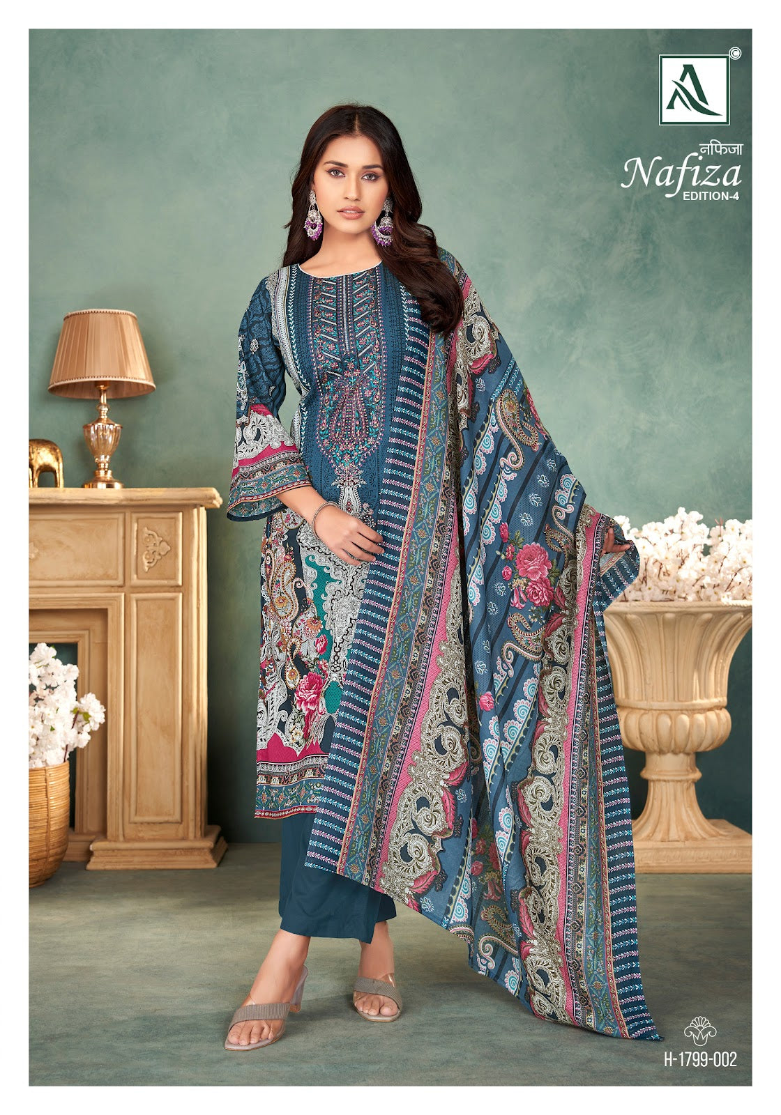 Nafiza Edition 4 Alok Cotton Karachi Salwar Suits Wholesaler Gujarat