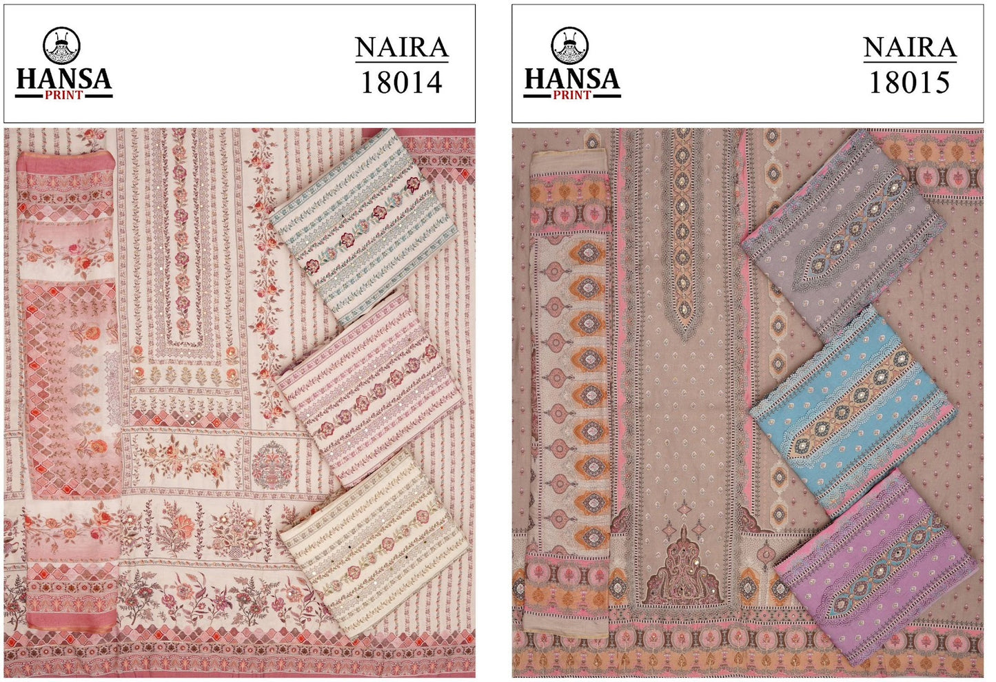 Naira Hansa Prints Muslin Salwar Suits Exporter Gujarat