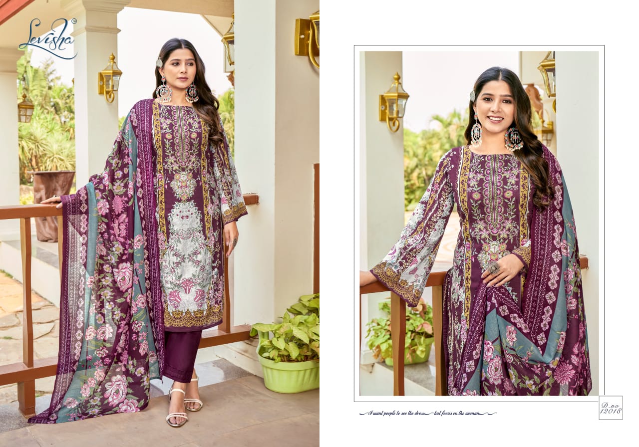 Naira Nx Vol 12 Levisha Cotton Karachi Salwar Suits Wholesaler