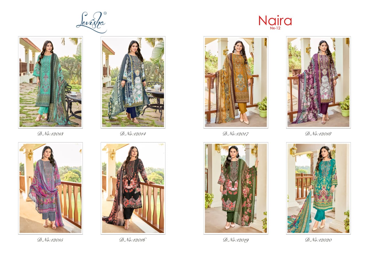 Naira Nx Vol 12 Levisha Cotton Karachi Salwar Suits Wholesaler