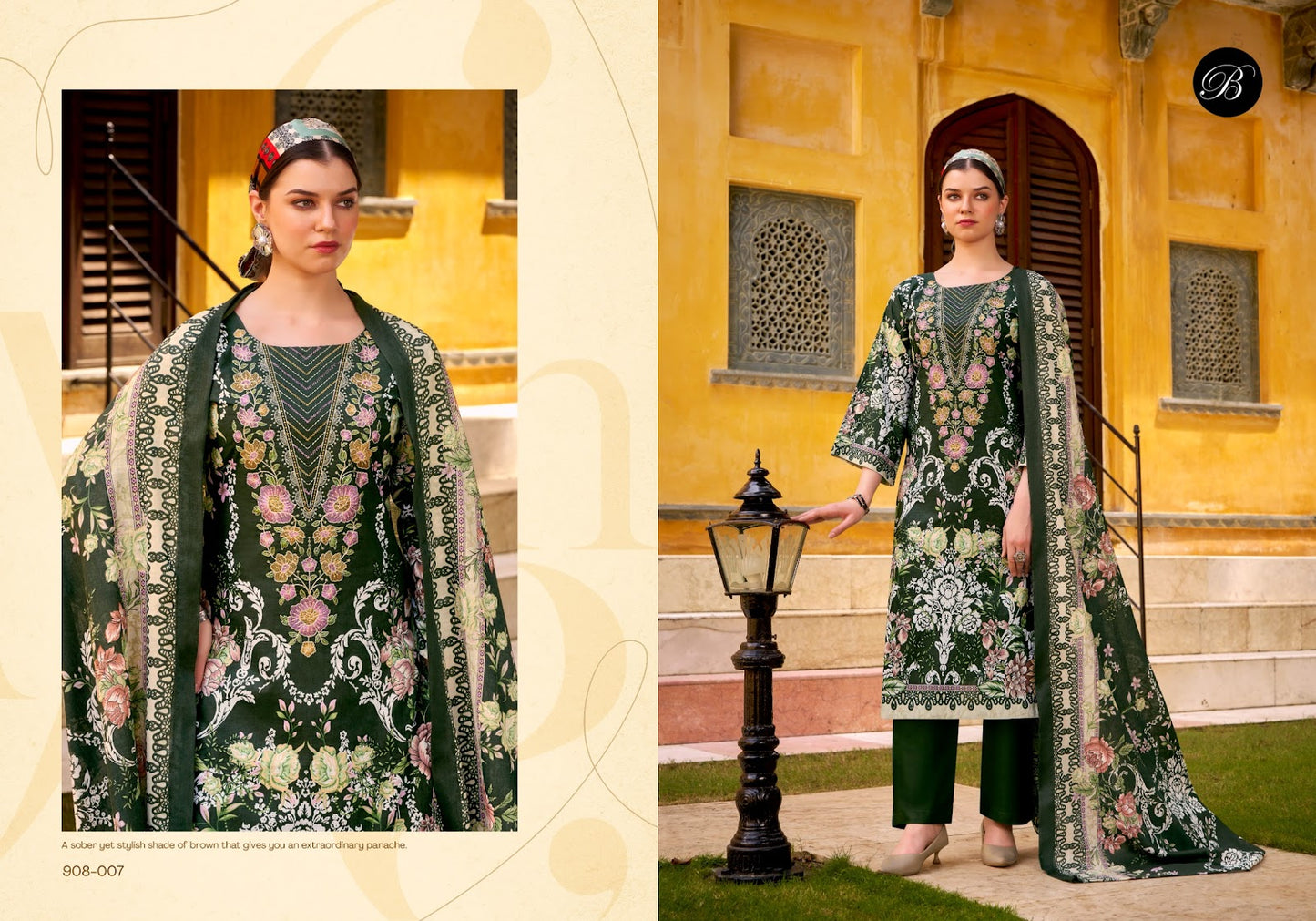 Naira Vol 121 Belliza Designer Studio Cotton Karachi Salwar Suits Exporter Ahmedabad
