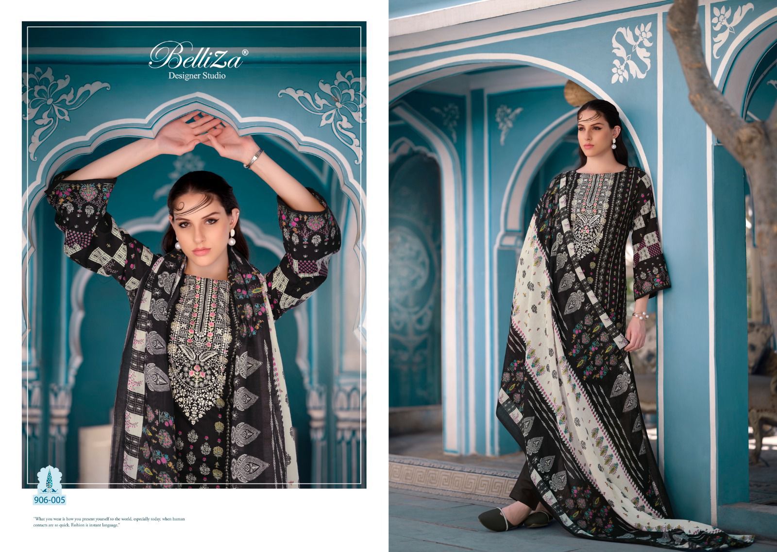 Naira Vol 46 Belliza Designer Studio Pure Cotton Karachi Salwar Suits