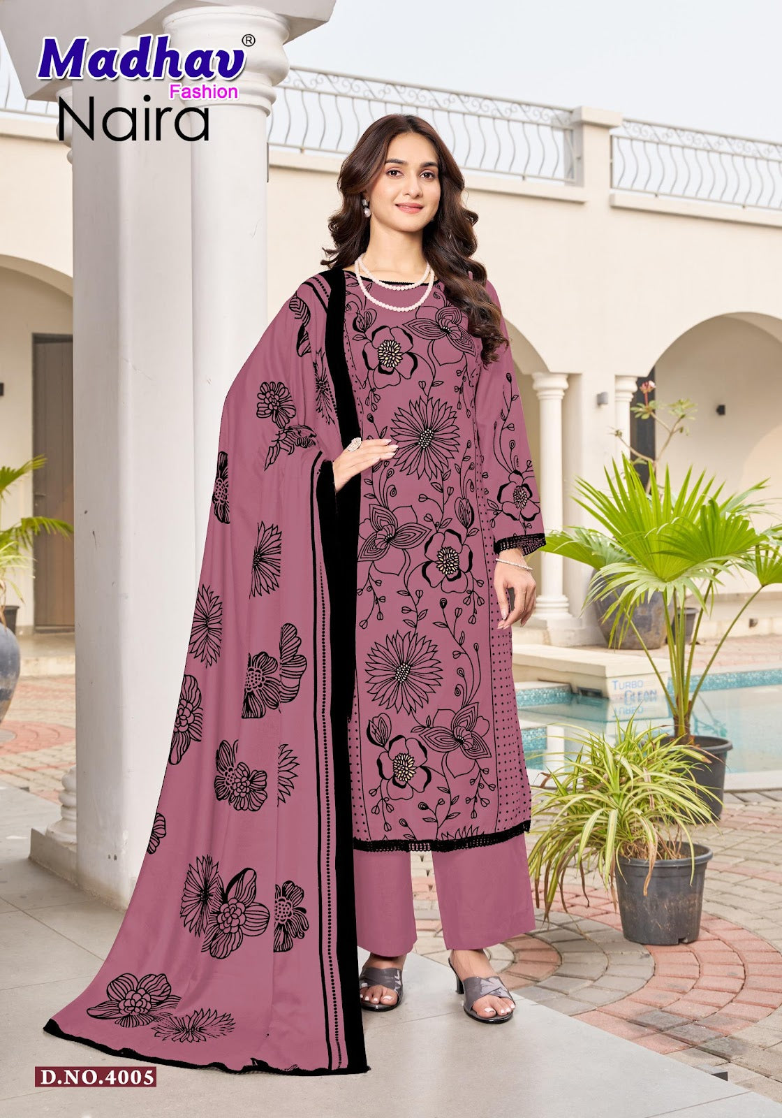 Naira Vol 4 Madhav Fashion Rayon Karachi Salwar Suits Wholesaler Ahmedabad