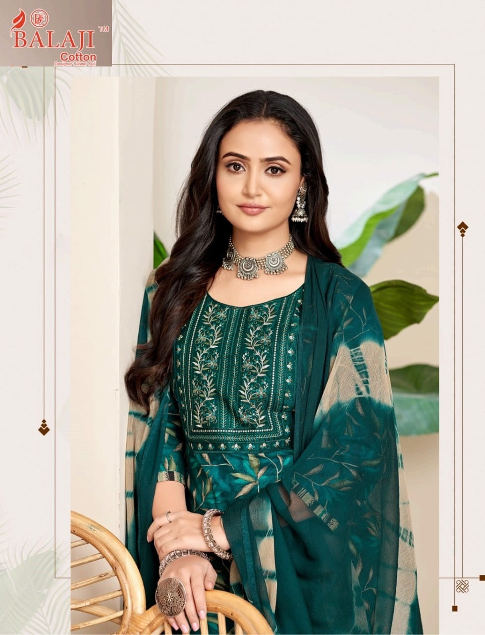 Naishaa Balaji Cotton Readymade Pant Style Suits Wholesaler Gujarat