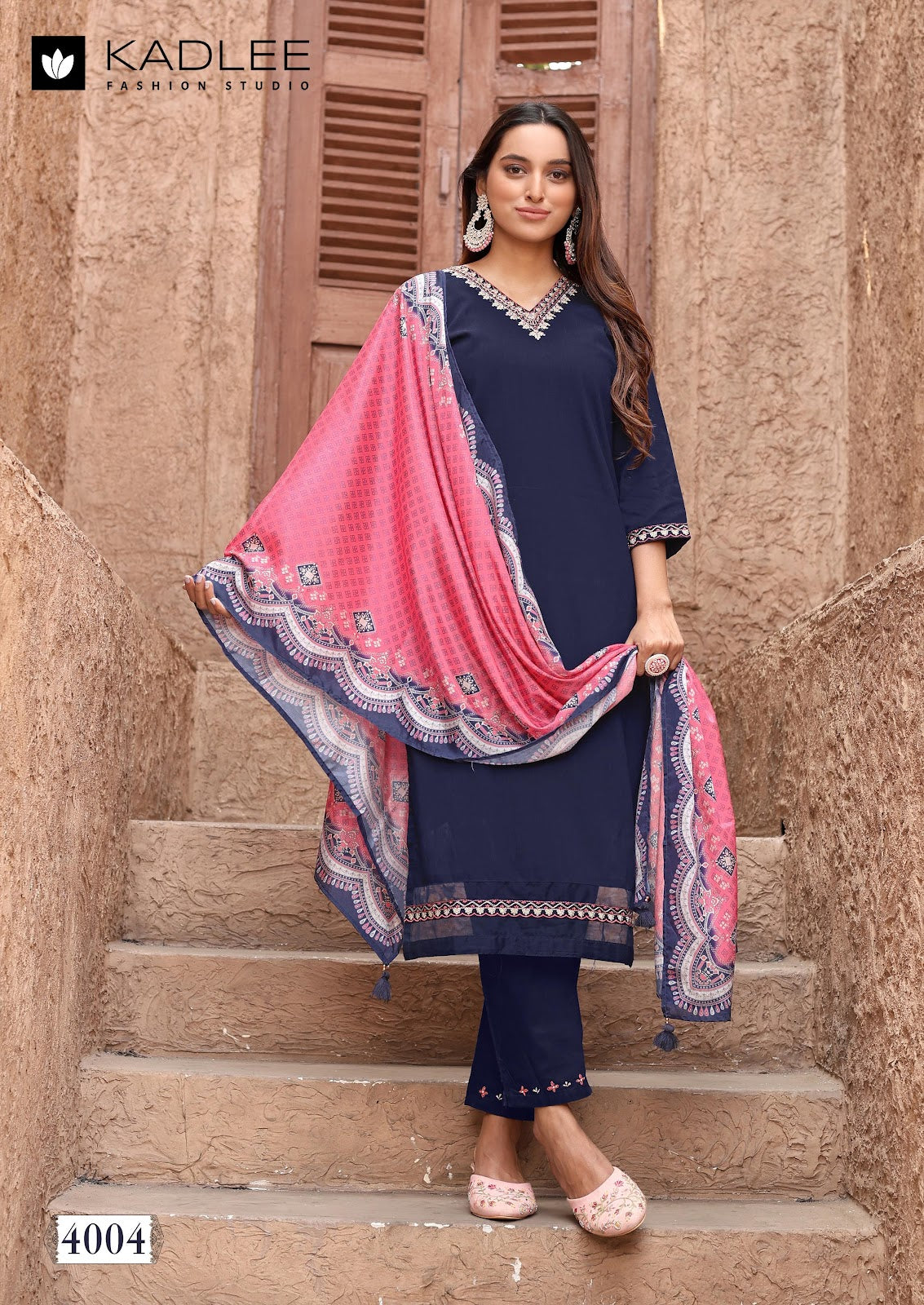 Nakashi Kadlee Cotton Readymade Pant Style Suits Supplier Ahmedabad