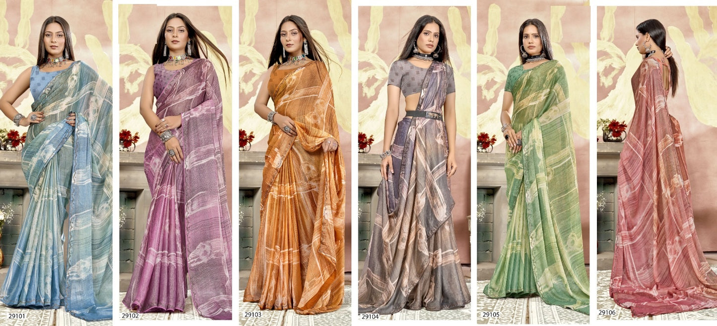 Namita Vol 2 Vallabhi Prints Brasso Sarees Manufacturer Ahmedabad