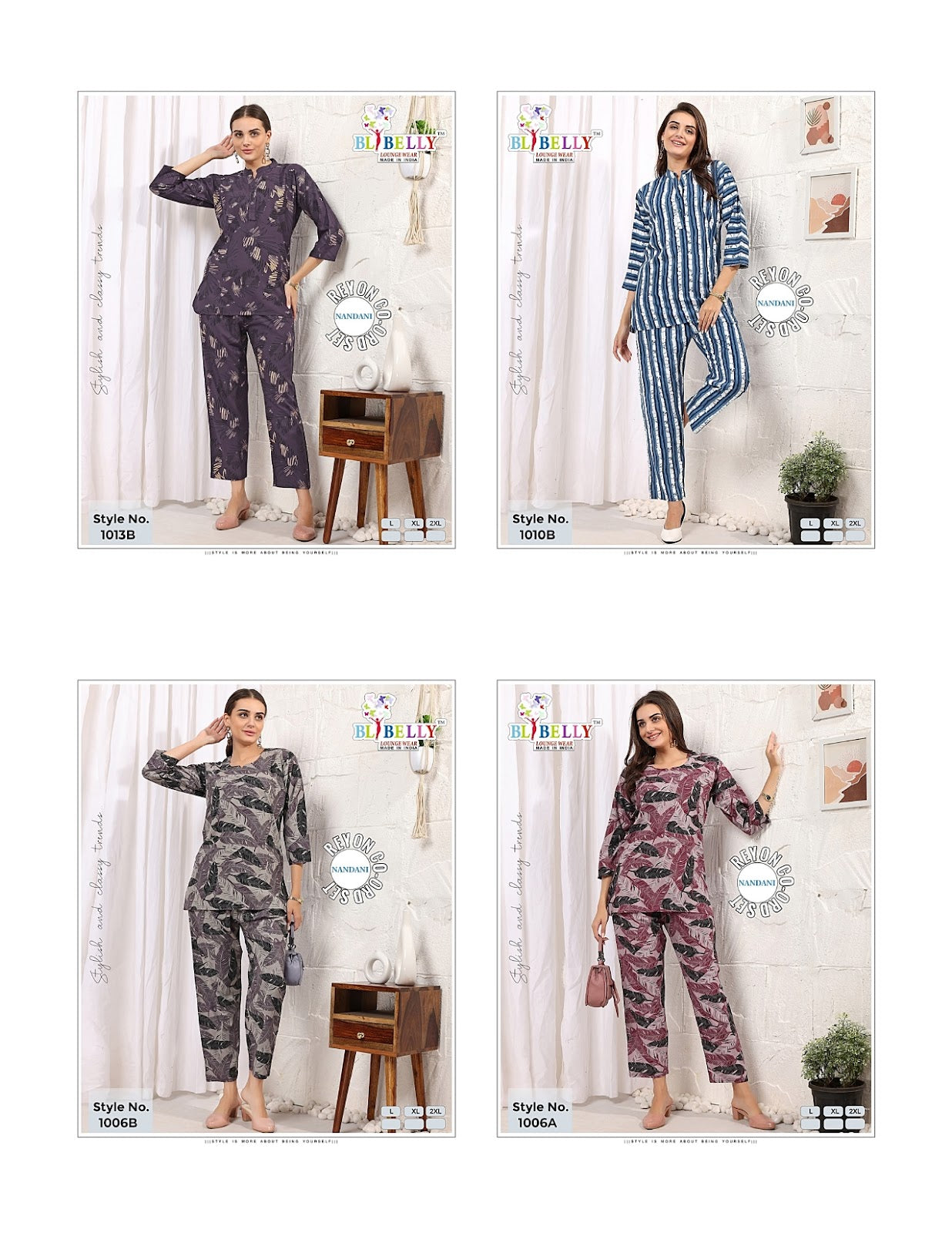 Nandani Belly Rayon 24Kg Co Ord Set Supplier Ahmedabad