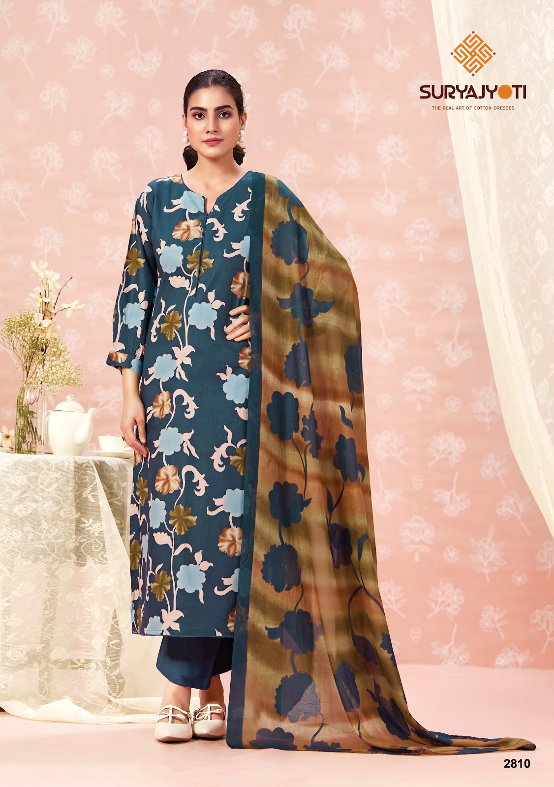 Nargis Vol 28 Suryajyoti Cotton Dress Material Supplier Gujarat