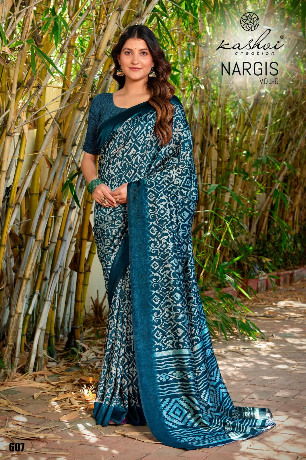 Nargis Vol 6 Kashvi Creation Vichitra Sarees Supplier